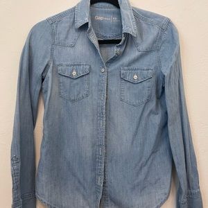 GAP denim button up sz XS
